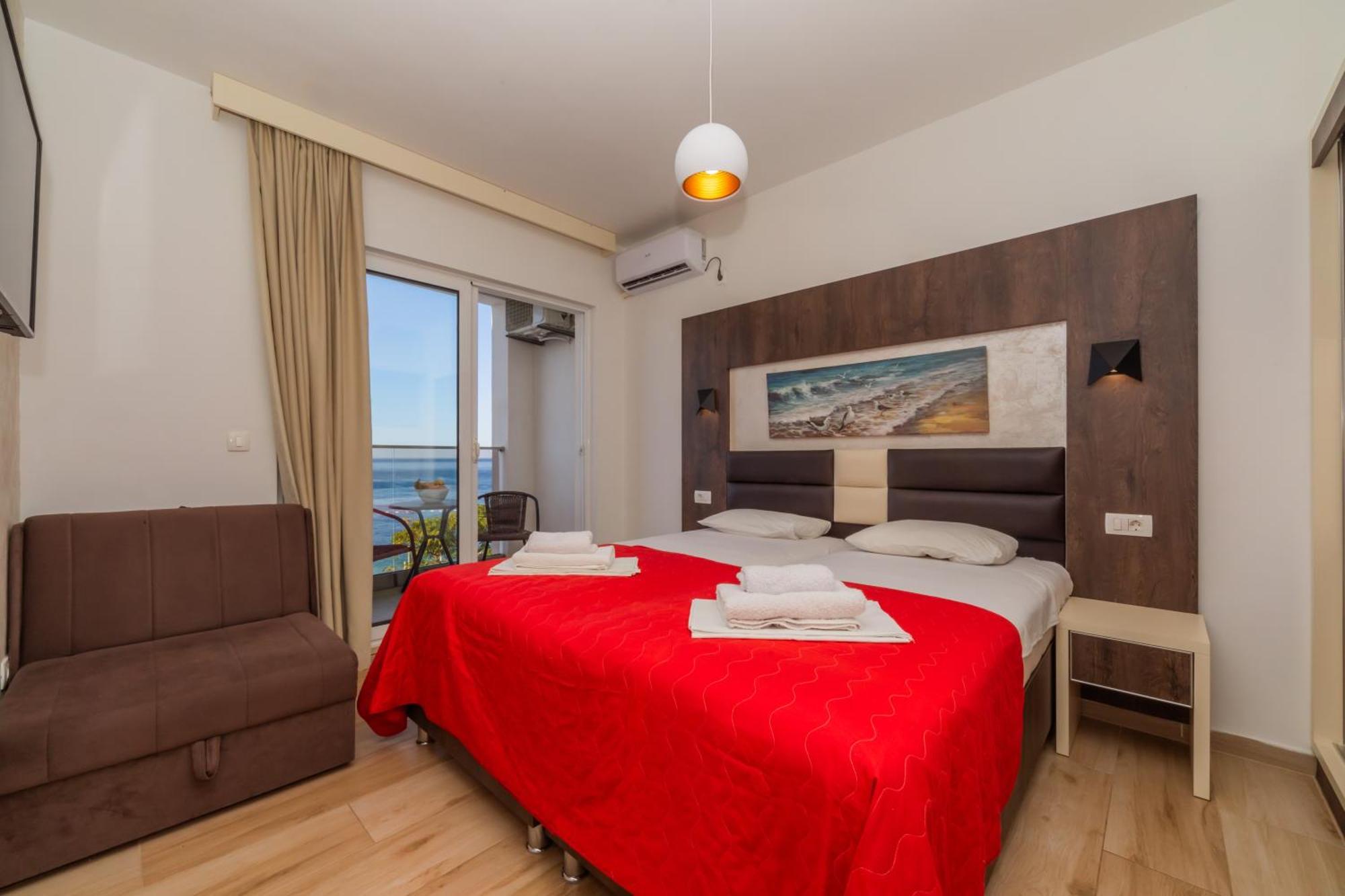 David Lux Beach Rooms Dobra Voda Ngoại thất bức ảnh